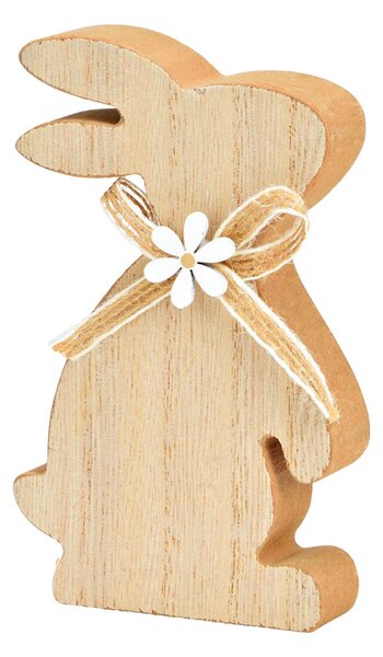 Velikonočni leseni zajček BOW BUNNY 12 cm