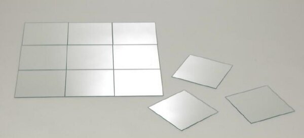 Ondega Set Zrcalnih Ploščic Quattro Silber, 12 Kosov, 15x15 Cm