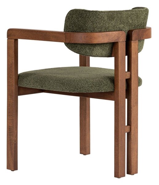 Temno zelen jedilni stol z nasloni za roke Toscana – Kalune Design