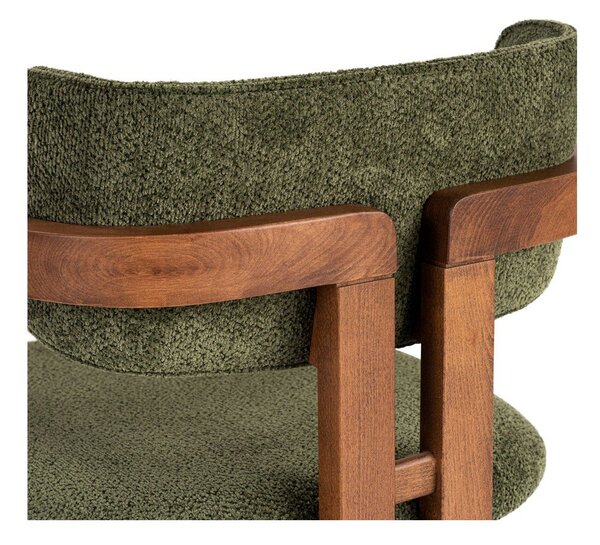 Temno zelen jedilni stol z nasloni za roke Toscana – Kalune Design