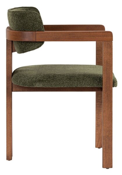 Temno zelen jedilni stol z nasloni za roke Toscana – Kalune Design