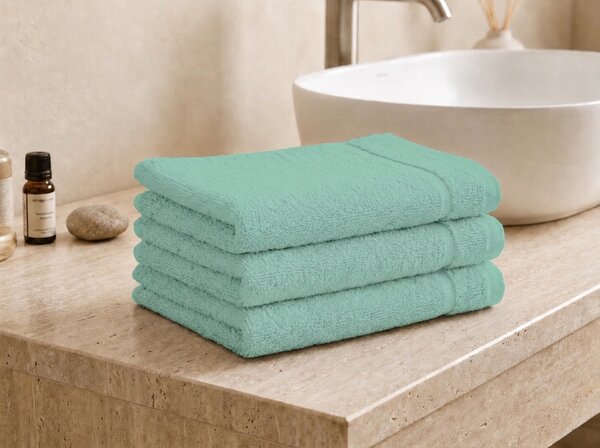 Brisača CLASSIC COLOR majhna mentolna 30x50 cm, 100% bombaž