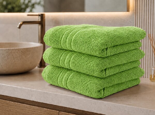 Brisača CLASSIC COLOR 70 x 140 cm zelena, 100% bombaž