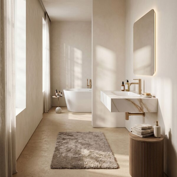 Stenski umivalnik Rea Aresa Grey Gold 60
