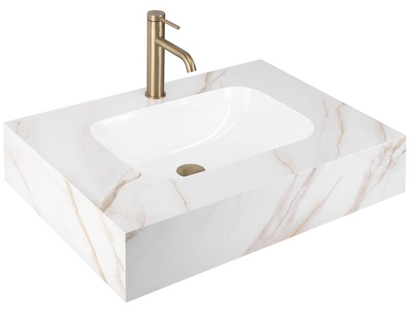 Stenski umivalnik Rea Aresa Grey Gold 70