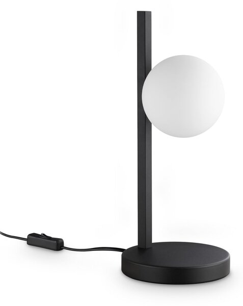 IDEAL LUX Namizna svetilka Binomio, črna, višina 38 cm, kovinska, Črna, Dnevna soba / jedilnica, Kovina, Sodobni