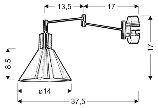 STENSKA SVETILKA 40 W 230 V E14