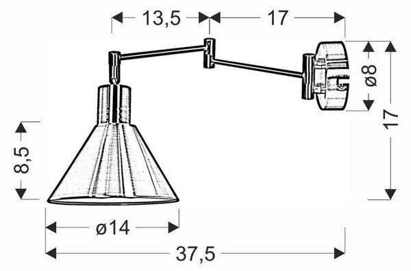 STENSKA SVETILKA 40 W 230 V E14