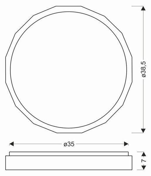 STROPNA LED-SVETILKA Cadix 1400 lm 4000 K