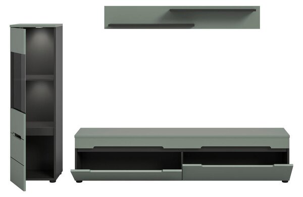 DNEVNI REGAL, siva, sivozelena