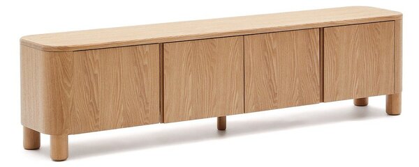 TV omarica v jesenovem dekorju v naravni barvi 200x52x40 cm Salaya – Kave Home