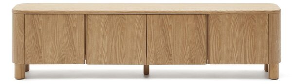 TV omarica v jesenovem dekorju v naravni barvi 200x52x40 cm Salaya – Kave Home
