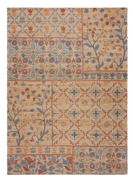 Ročno tkana preproga iz mešanice jute v naravni barvi 160x230 cm Taylor Patchwork – Flair Rugs