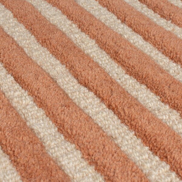 Ročno tkana volnena preproga v barvi terakote 150x240 cm Lozenge Terracotta – Flair Rugs
