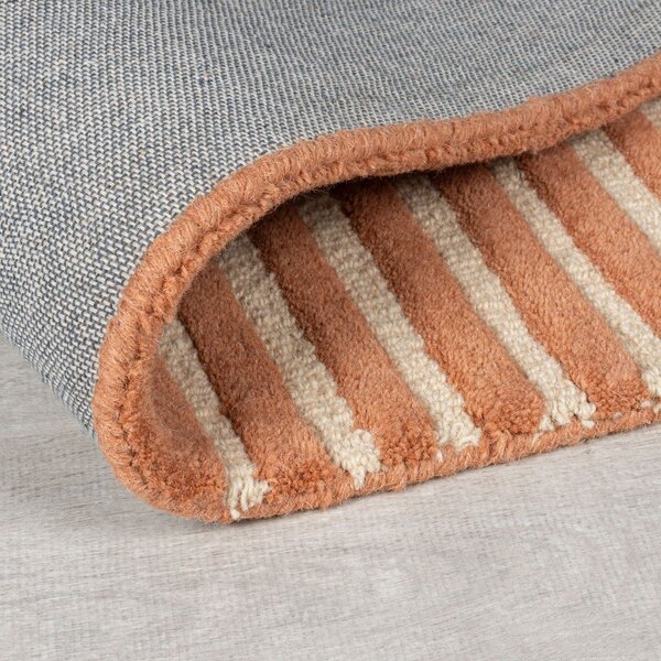 Ročno tkana volnena preproga v barvi terakote 150x240 cm Lozenge Terracotta – Flair Rugs