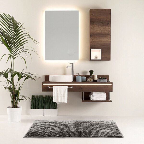 Temno sive kopalniške preproge v kompletu 2 ks za WC 80x50 cm Bati – Restilo