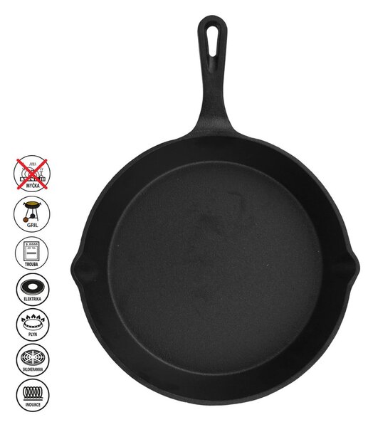 Litoželezna ponev za žar ø 25 cm LITINA – Orion
