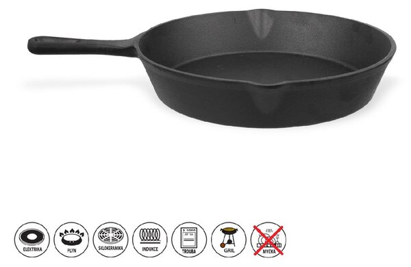 Litoželezna ponev za žar ø 25 cm LITINA – Orion