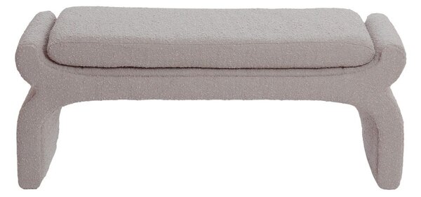 Bež klop iz tkanine bouclé Nafya – Light & Living