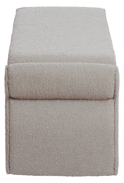 Bež klop iz tkanine bouclé Nafya – Light & Living