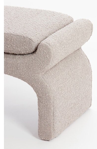 Bež klop iz tkanine bouclé Nafya – Light & Living