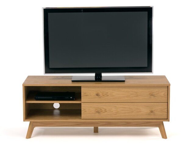 TV omarica v hrastovem dekorju v naravni barvi 130x50 cm Kensal – Woodman