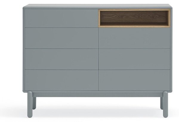 Modra/siva nizka komoda 120x90 cm Corvo – Teulat