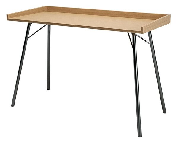 Pisalna miza s hrastovo ploščo 52x115 cm Rayburn - Woodman