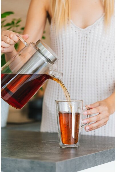 Stekleni čajnik Vialli Design, 1,5 l