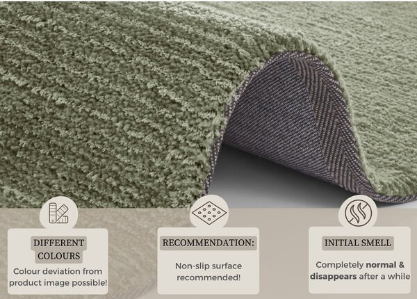 Temno zelena preproga Mint Rugs Supersoft, 120 x 170 cm