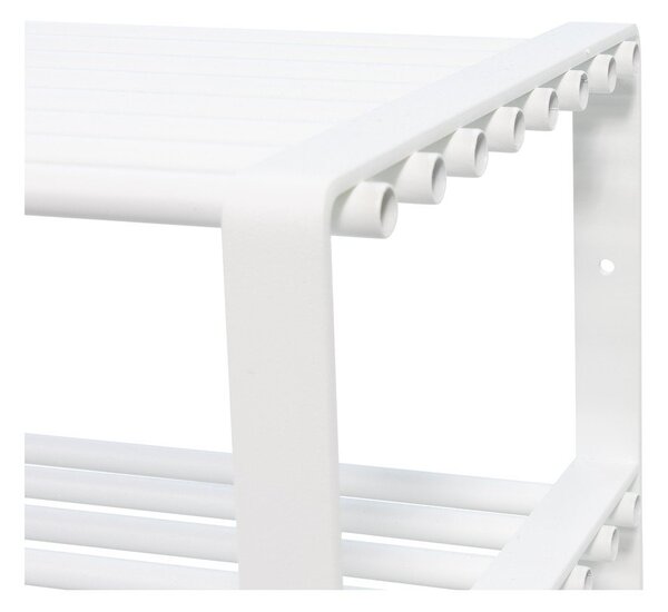 Bela kovinska omarica za čevlje 70x49x29 cm Rex – Spinder Design