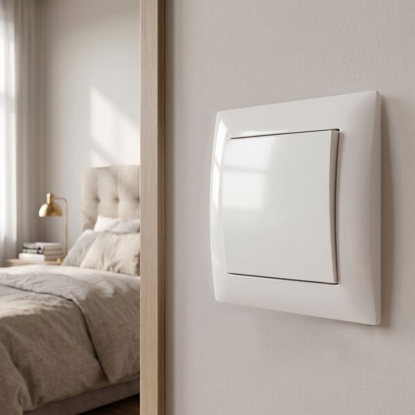 Enojno Stikalo OSTE JNH006-W WHITE
