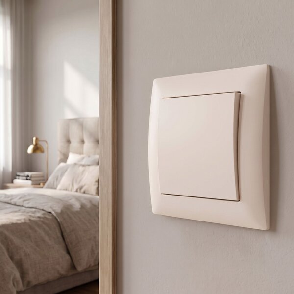 Enojno Stikalo OSTE JNH006-W BEIGE