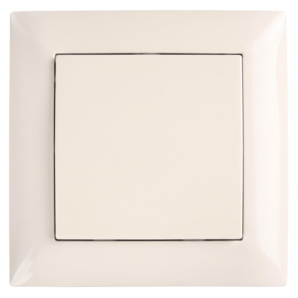 Enojno Stikalo z Okvirjem OSTE JNH006-W BEIGE