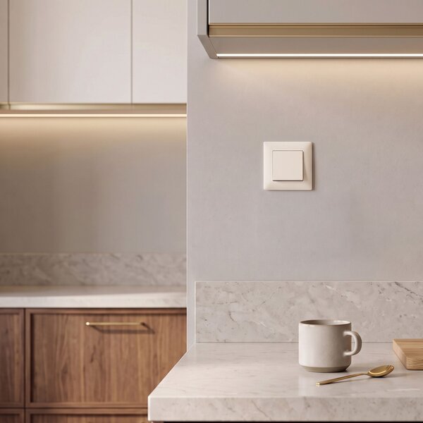 Enojno Stikalo OSTE JNH006-W BEIGE