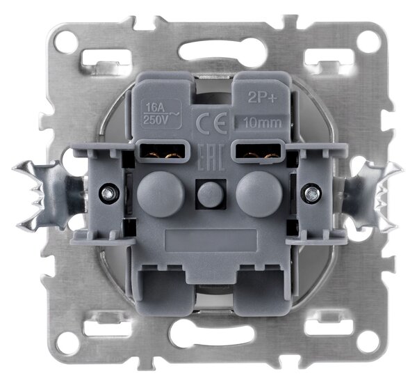 Enojna vtičnica z ozemljitvijo OSTE JNH001-G Grey