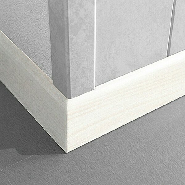 LOGOCLIC Zaključna letev K 58 bela hruška (260 cm x 10 mm x 58 mm, MDF)
