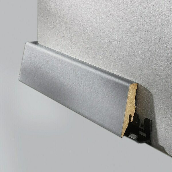 LOGOCLIC Zaključna letev K58 D jeklo (260 cm x 19 mm x 58 mm, MDF)