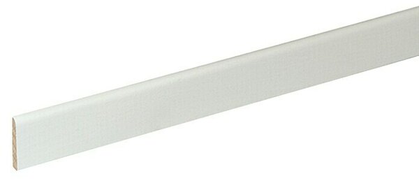 Zaključna letev (240 cm x 5 mm x 29 mm, Bukev, Lakirana površina, Bele barve)