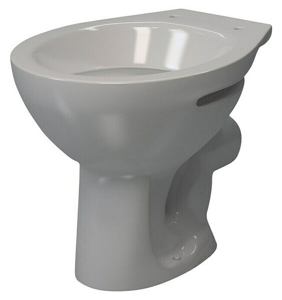 Stoječi WC Delta (Z izpiralnim robom, Brez posebne glazure, Oblika splakovanja: Globok, WC odtok: Vodoravno)
