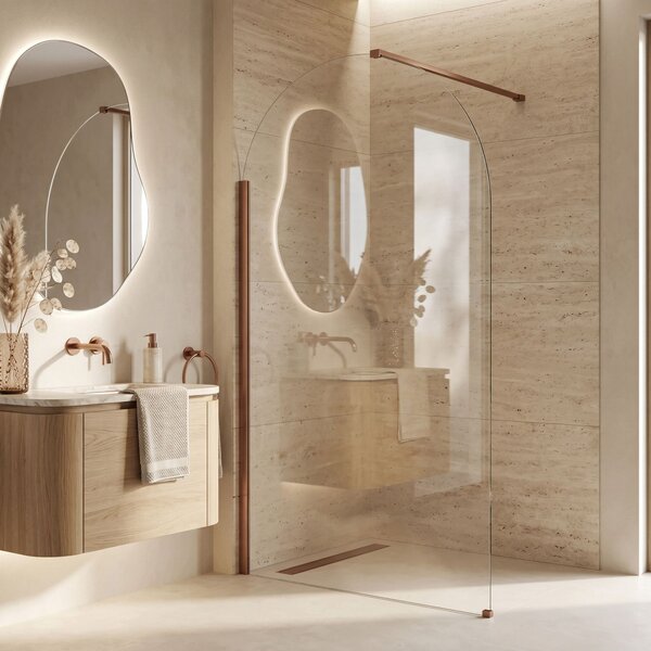 Stena za prhanje Rea Heaven Brush Copper 100