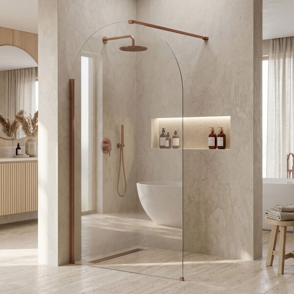 Stena za prhanje Rea Heaven Brush Copper 100