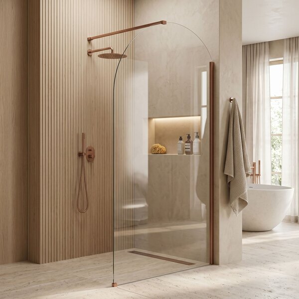 Stena za prhanje Rea Heaven Brush Copper 100