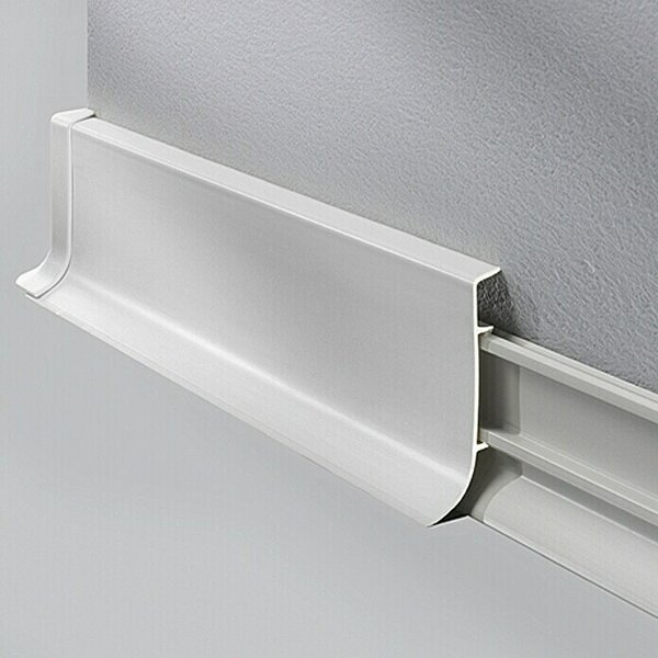 LOGOCLIC Zaključna letev KSL (250 cm x 18,5 mm x 60 mm, Svetlo sive barve)