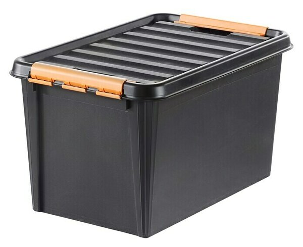 SmartStore Zaboj za shranjevanje Pro (Do x Š x V: 59 x 39 x 34 cm, Plastika, Črne barve)