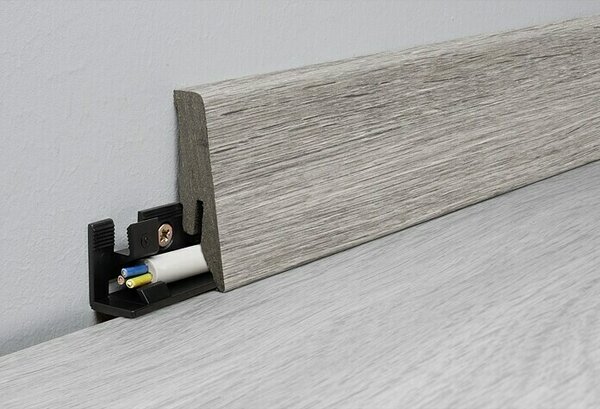 LOGOCLIC Aquaprotect Zaključna letev K58 hrast Moonlight (260 cm x 18 mm x 58 mm, MDF/HDF)