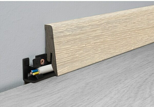 LOGOCLIC Aquaprotect Zaključna letev Edition K58 hrast Glacier (260 cm x 18 mm x 58 mm, MDF/HDF)