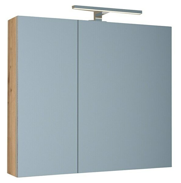 LED omarica z ogledalom Harmony (Š x V: 70 x 68 cm, Z osvetlitvijo)