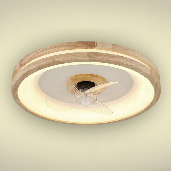 Stropni ventilator z LED osvetlitvijo Santana (Rjava, 50 cm, 50 W)