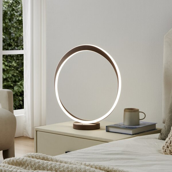 EGLO LED namizna svetilka CAMEROTA, bronasta, višina 44 cm, CCT, z možnostjo, zatemnjen, Bronasta / starinska medenina, Dnevna soba / jedilnica, Aluminij